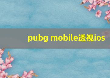 pubg mobile透视ios